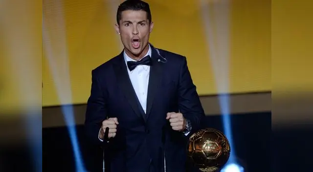 Cristiano Ronaldo cumplió los pronósticos y levantó su tercer Balón de Oro