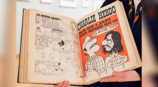 La primera edición de revista después del atentado. 