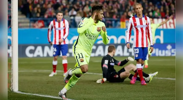 Neymar fue el autor de dos tantos en la victoria catalana. Neymar fue el autor de dos tantos en la victoria catalana.