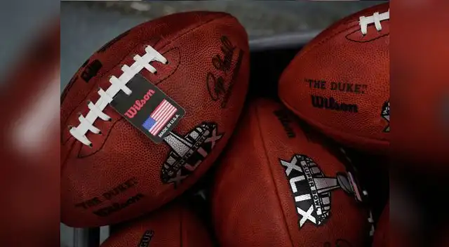 Esto son los balones que serán usado este domingo en el partido entre New England Patriots y Seattle Seahwaks