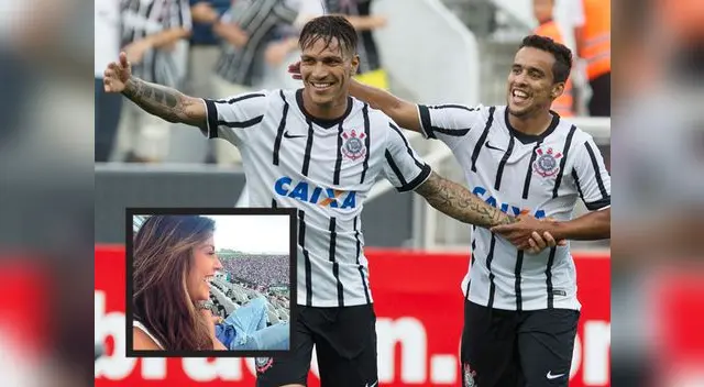 La modelo estuvo en las tribunas del estadio Arena Corinthians. La modelo estuvo en las tribunas del estadio Arena Corinthians.