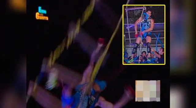 Arnés de seguridad evitó que argentino cayera al piso.