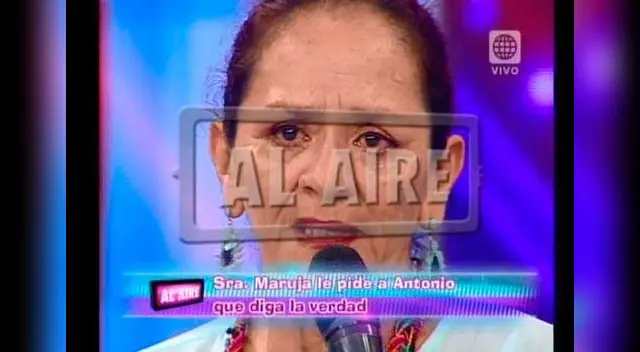 Doña Maruja pidió a Antonio Pavón que deje de mentir. Doña Maruja pidió a Antonio Pavón que deje de mentir.