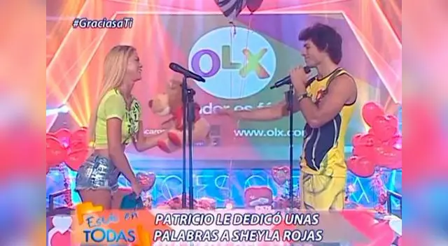 Sheyla evitó pronunciarse de peluchón de Patricio. 