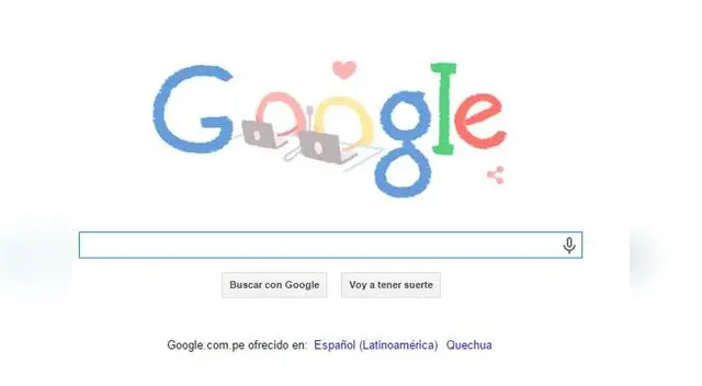 Doodle celebra el Día de San Valentín. Doodle celebra el Día de San Valentín.