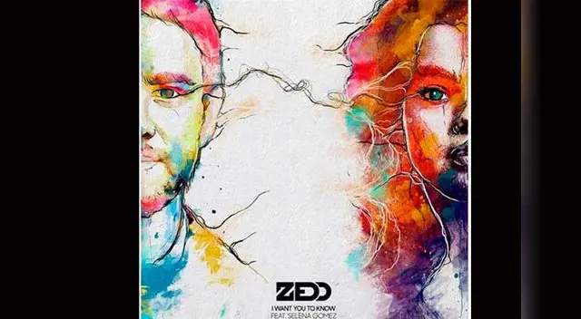 Selena y disco de Zedd. 