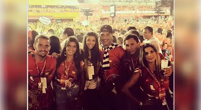 La pareja en el carnaval de Río La pareja en el carnaval de Río