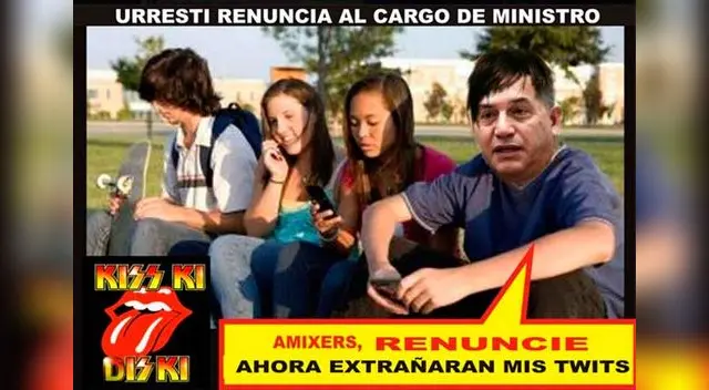 Urresti dejó el cargo y se burlan en redes sociales. Urresti dejó el cargo y se burlan en redes sociales.