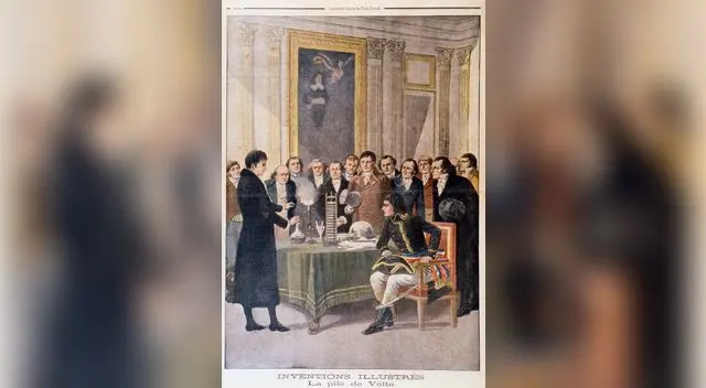 Cuadro refleja cómo se habría realiado el encuentro entre Alessandro Volta y el emperador Napoleón Bonaparte. Cuadro refleja cómo se habría realiado el encuentro entre Alessandro Volta y el emperador Napoleón Bonaparte.