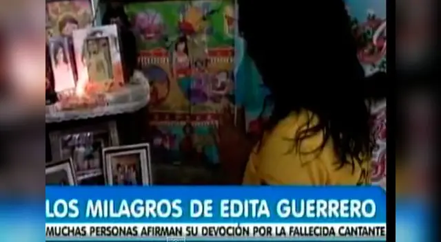 Fanática de Edita Guerrero le hizo un altar en su casa. Fanática de Edita Guerrero le hizo un altar en su casa.