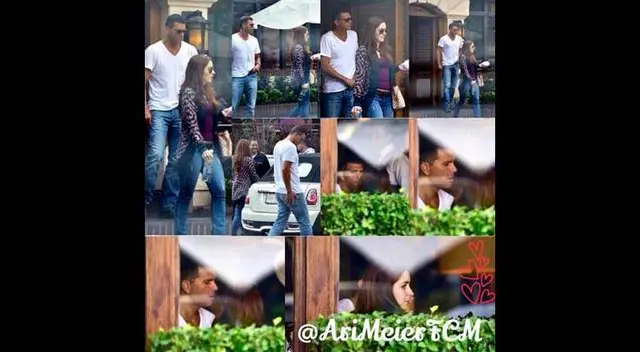 Christian Meier y Ariadne Díaz son captados en románticas escenas. 