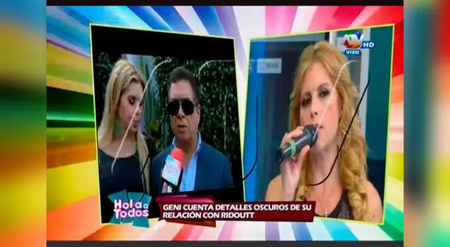 Geni estuvo internada en la clínica dos semanas