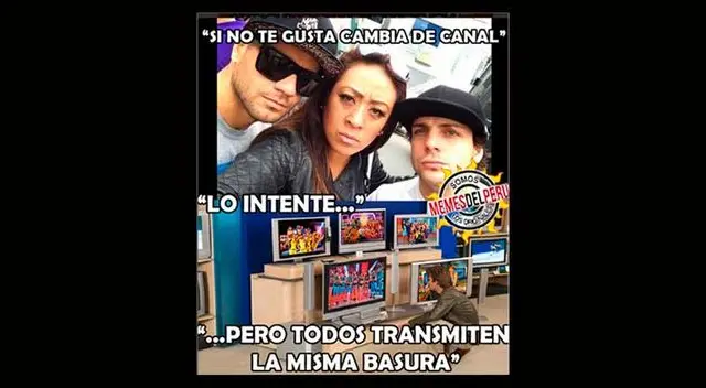 Memes critican a Esto es guerra y Combate por sacar cuerpo de marcha TV basura.