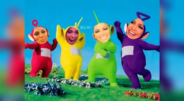 Jennifer Lopez en los Teletubbies.