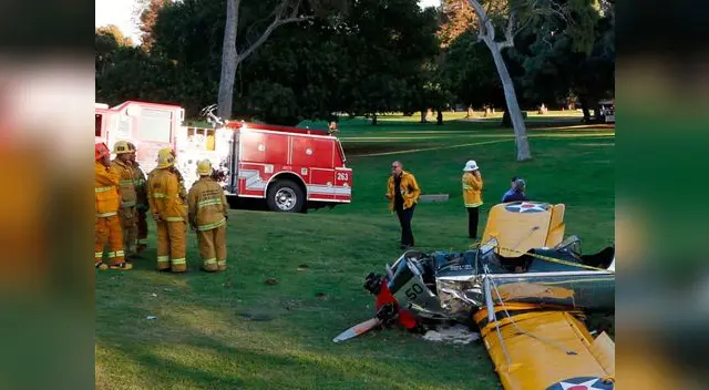 Actor fuera de peligro tras aterrizaje forzoso. 