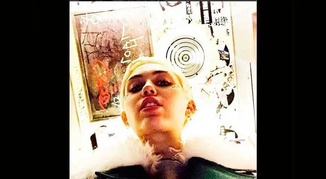 Miley Cyrus posteó esta imagen parecida al álbum de Zedd. 