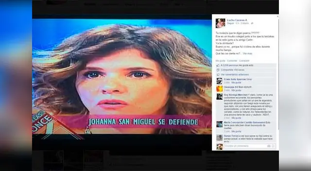 Lucho Cáceres llama carroñeros a Johanna San Miguel y Peluchín. 