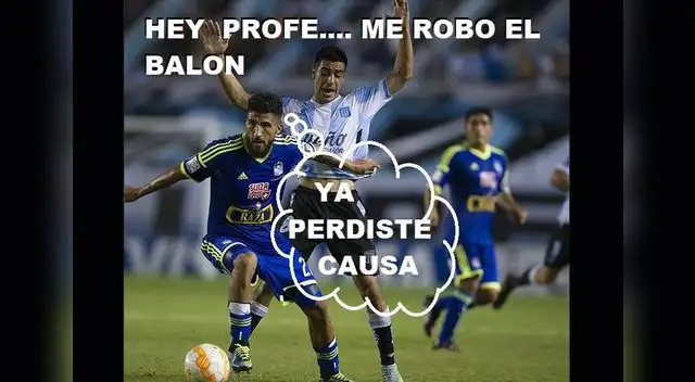 Memes se burlan de caída de Racing ante Cristal.  