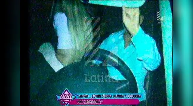 Edwin Sierra y Nadeska Widausky en ampay para Amor, amor, amor. 