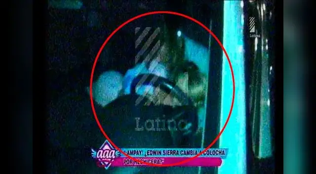 Edwin Sierra y Nadeska Widausky en ampay para Amor, amor, amor. 