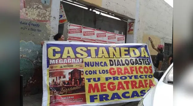 Opositores a gestión de Luis Castañeda se aunaron a protesta. 