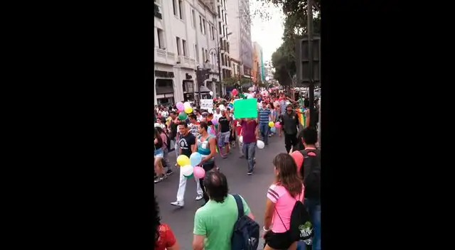Los protestantes realizaron tranquilamente su recorrido por la avenida Colmena Los protestantes realizaron tranquilamente su recorrido por la avenida Colmena