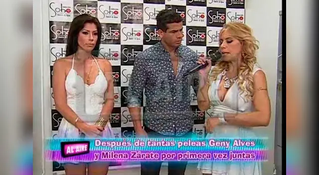 Milena Zárate y Geni Alves hicieron su tregua. 