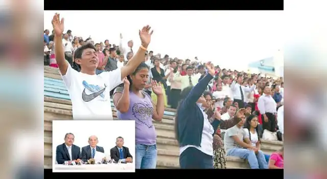 Integrantes del movimiento misionero mundial estuvieron en un evento en el estadio de San Marcos.