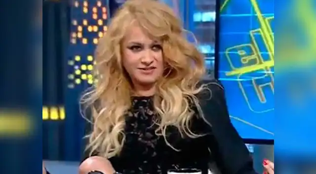 Paulina Rubio en un momento de la entrevista con Pablo Motos.