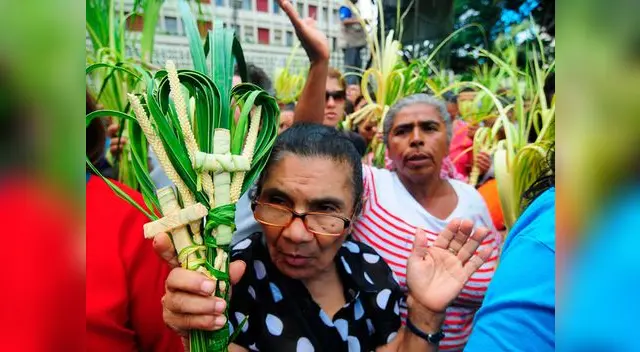 En medio del fervor, palmas de olivo se vendieron desde dos soles al público.