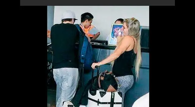 Alejandra Baigorria y Nicola Porcella en pleno coqueteo. 