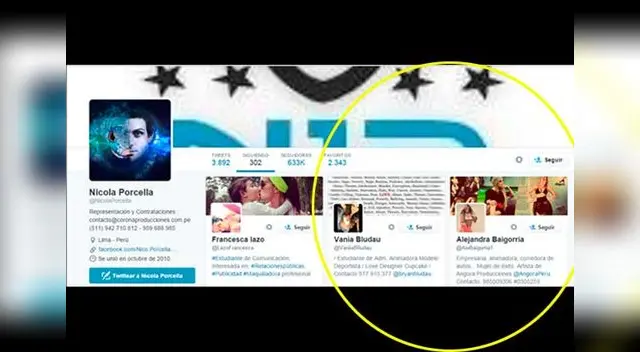 Nicola Porcella y Angie Arizaga se siguen en Twitter. Nicola Porcella y Angie Arizaga se siguen en Twitter.