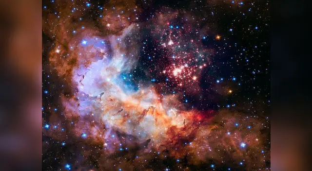 Westerlund 2 se encuentra a 2 millones de años luz de la Tierra. Westerlund 2 se encuentra a 2 millones de años luz de la Tierra.