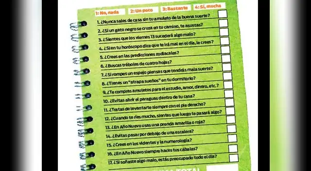 ¿Crees en las supersticiones? 