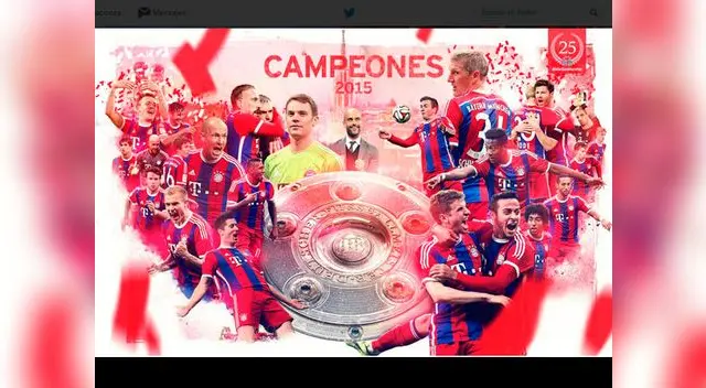 Bávaros celebran su título número 25 Bávaros celebran su título número 25