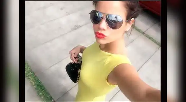 Andrea San Martín luce abultado vientre. Andrea San Martín luce abultado vientre.