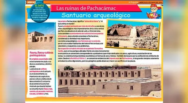Las ruinas de Pachacámac. 