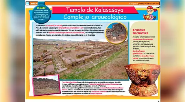 Templo de kalasasaya. Templo de kalasasaya.