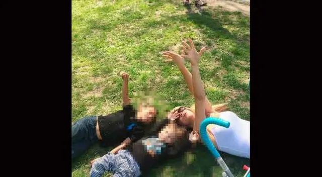 Sheyla Rojas y su hijo en Estados Unidos por tratamiento. 