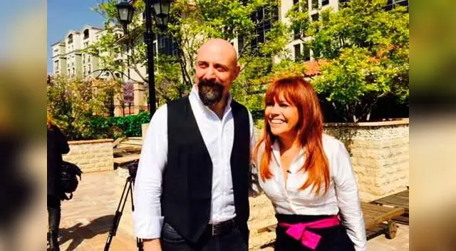 Magaly Medina y Onur de Las mil y una noches. 