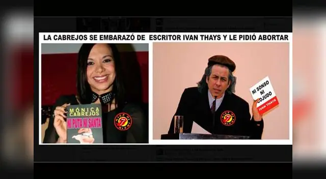Memes de relación de Iván Thays y Mónica Cabrejos. 