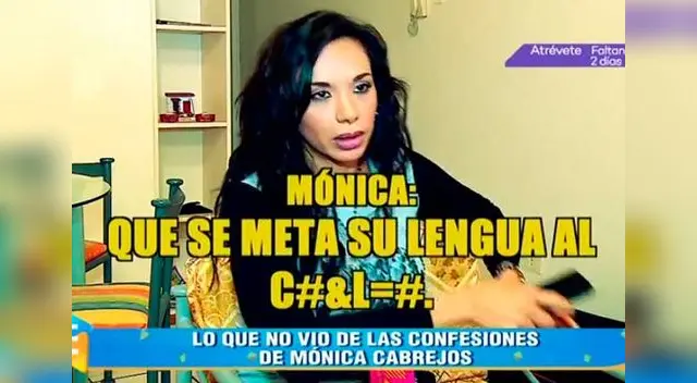 Mónica Cabrejos detrás de cámaras. 