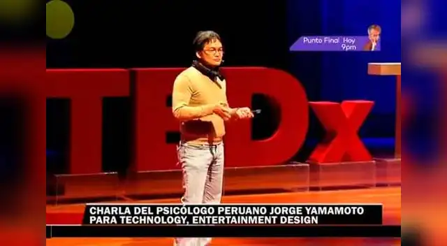 Jorge Yamamoto durante presentación en Technology, Entertainment Design