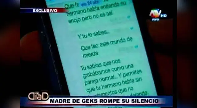 Alexander asegura haberse comunicado con ella por whatsapp