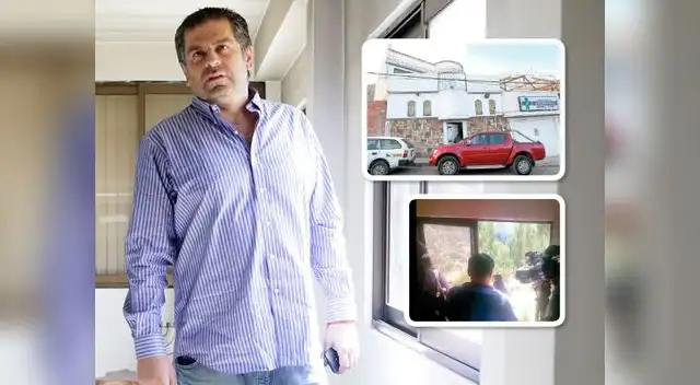 Belaunde habría escapado por esta ventana, según prensa local Belaunde habría escapado por esta ventana, según prensa local