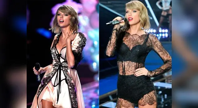 Taylor Swift en el desfile de Victoria's Secret en diciembre del 2014.