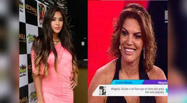 Jessica Newton da con palo a Melissa Paredes. 