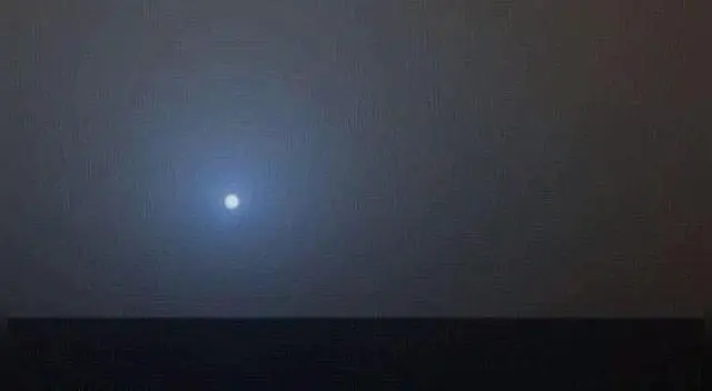 Impresionante atardecer desde Marte Impresionante atardecer desde Marte