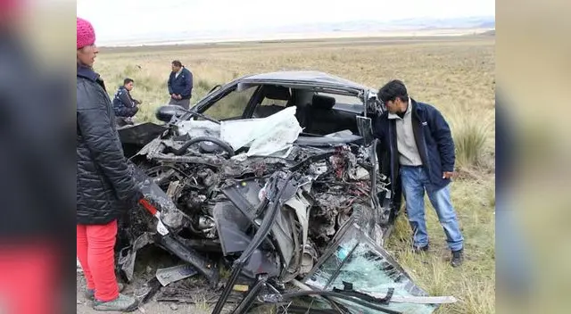 Asi quedó de siniestrado el vehículo.