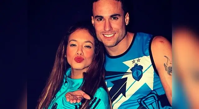 La pareja compartió un lindo momento con sus fans